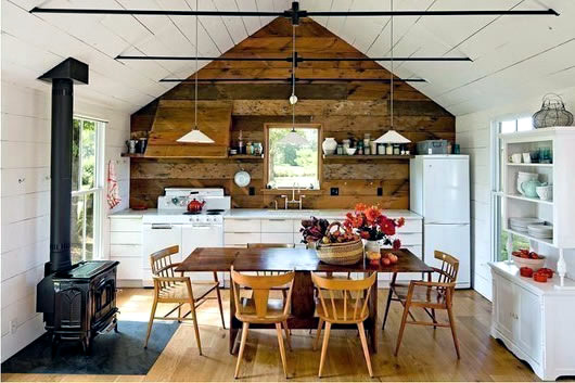 Small house on a large breast