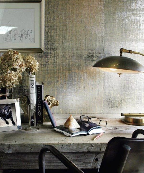 Wall Color Is Silver As Light Within The Interior Design