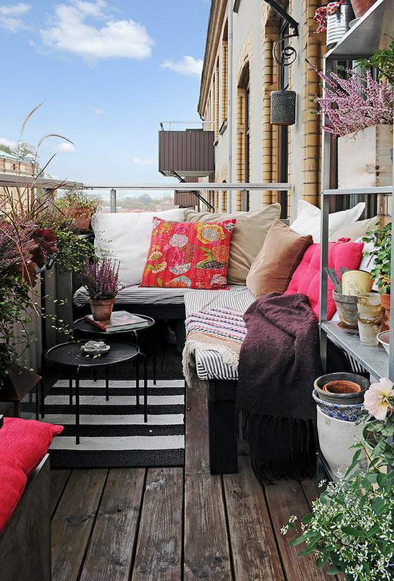 Balcony design - the right patio furniture for more comfort