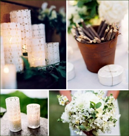 Wedding table decoration - wonderful Hochzeitsdekoideen for an incomparable experience