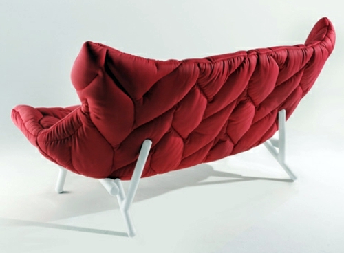 Red upholstered sofa by Patricia Urquiola for Kartell inShare22 Red upholstered sofa by Patricia Urquiola for Kartell inShare22