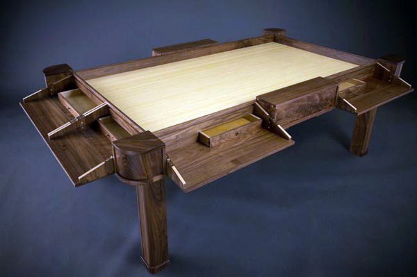 Designer game table from Geek Chic combines customization and elegance