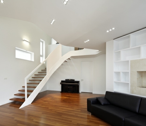 Attractive white designer house located in South Korea Attractive white designer house located in South Korea
