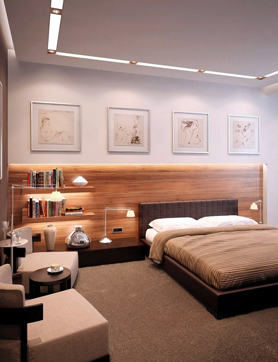 The makings of a modern bedroom