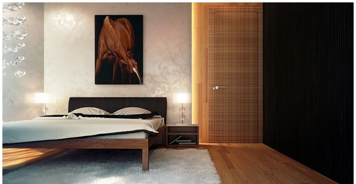 The makings of a modern bedroom