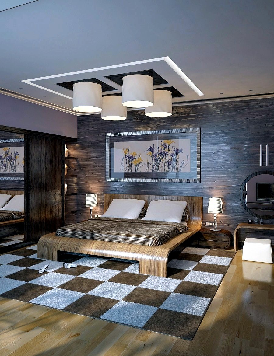 The makings of a modern bedroom