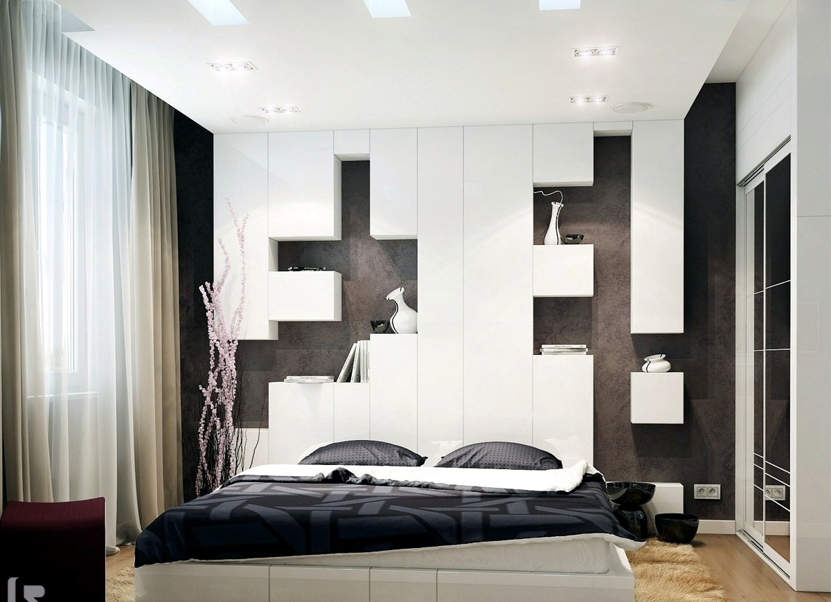 The makings of a modern bedroom