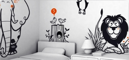 Designer wallpaper in the nursery Designer wallpaper in the nursery