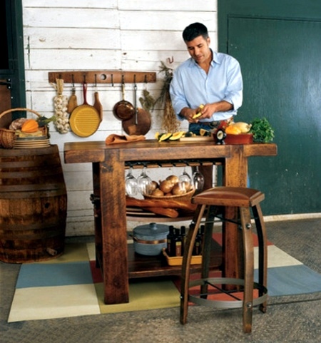 20 ideas for original practical kitchen countertops, buffets, trolley and Tables