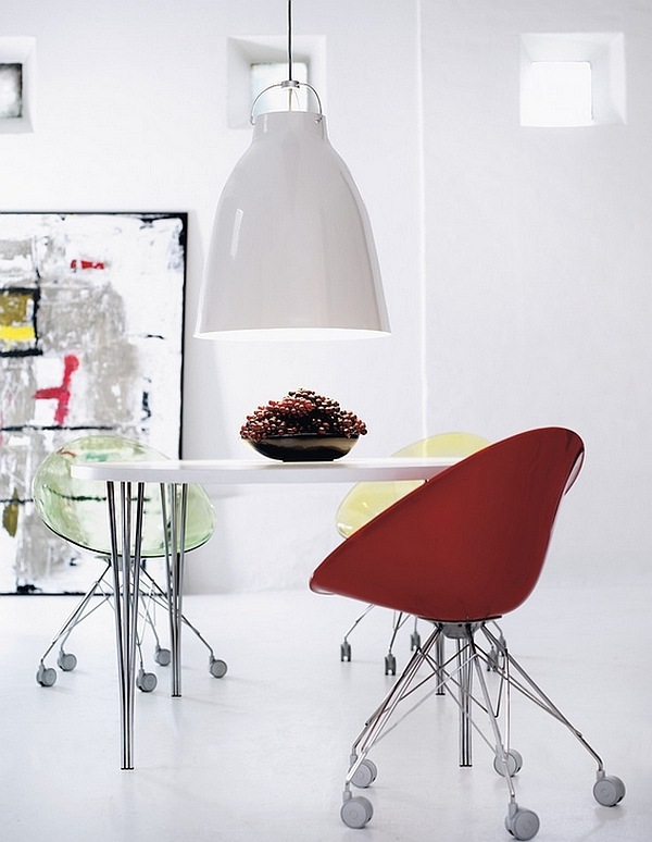 Pendant lamp, which is the focal point in the room