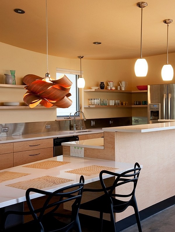 Pendant lamp, which is the focal point in the room