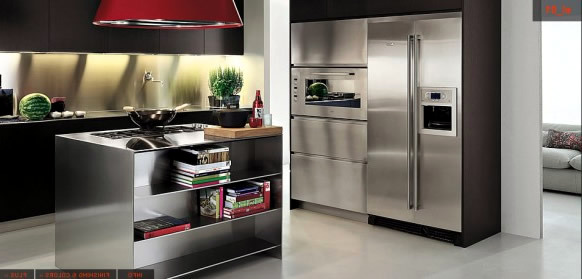 Modern Stainless Steel Kitchen Design