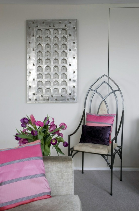 Color design and colorful interior design ideas - Pink in use