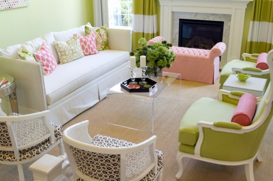 Color design and colorful interior design ideas - Pink in use