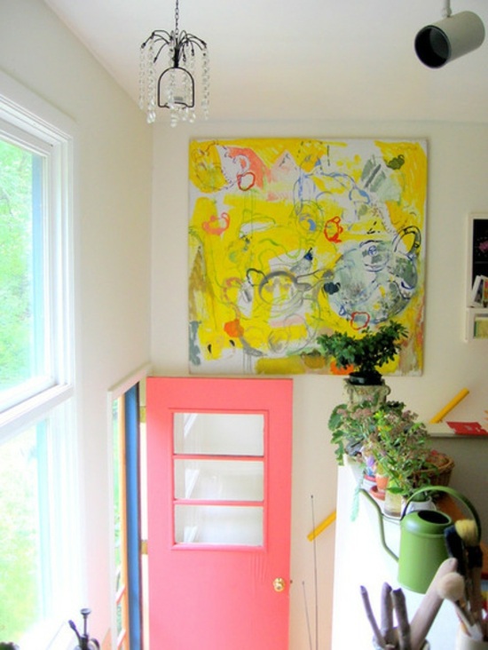 Color design and colorful interior design ideas - Pink in use