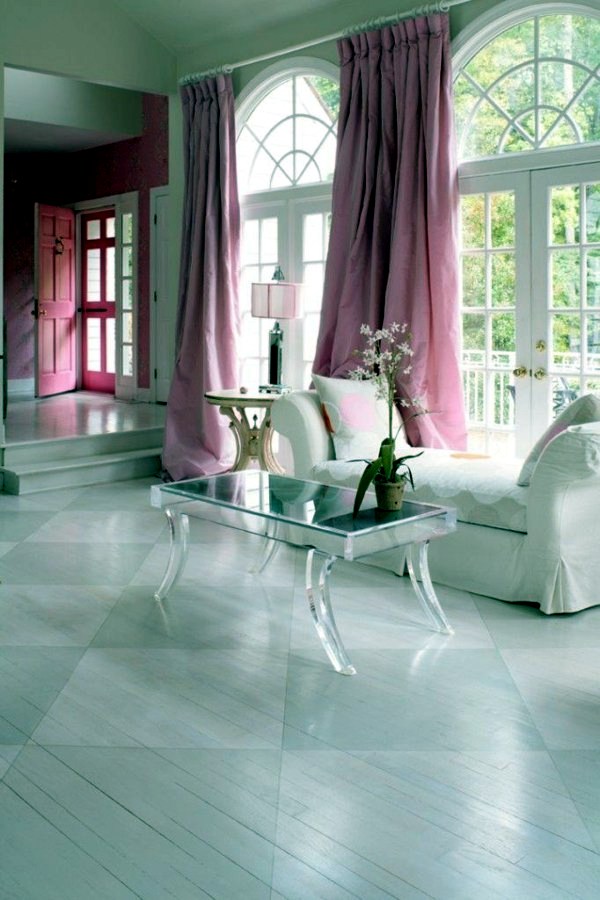 Add a touch of romance in the interior - dusky pink wall color