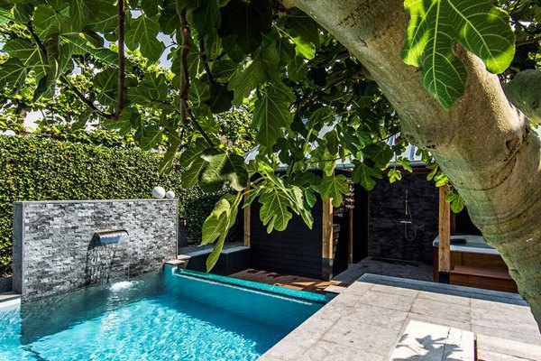 Spa facilities and swimming pool in the garden Spa facilities and swimming pool in the garden