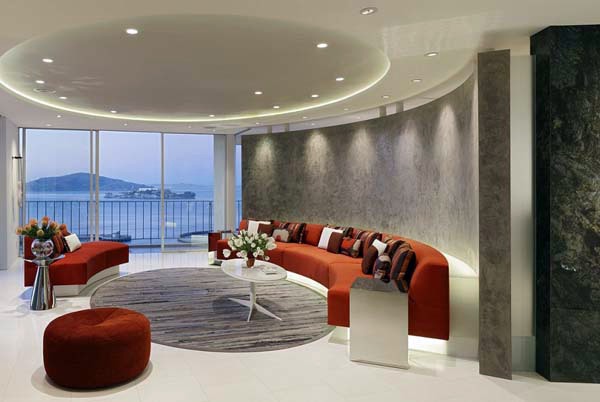 The circular living room design for the modern home Avso