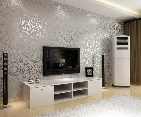 Living Room Wall Design Ideas Cool Examples Of Wallpaper