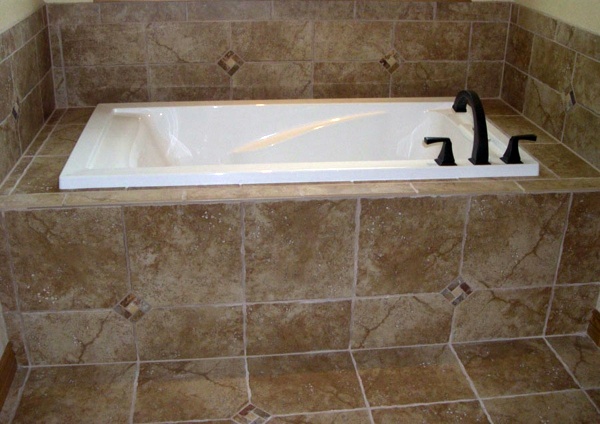 Bath tiling - Install bath and dress