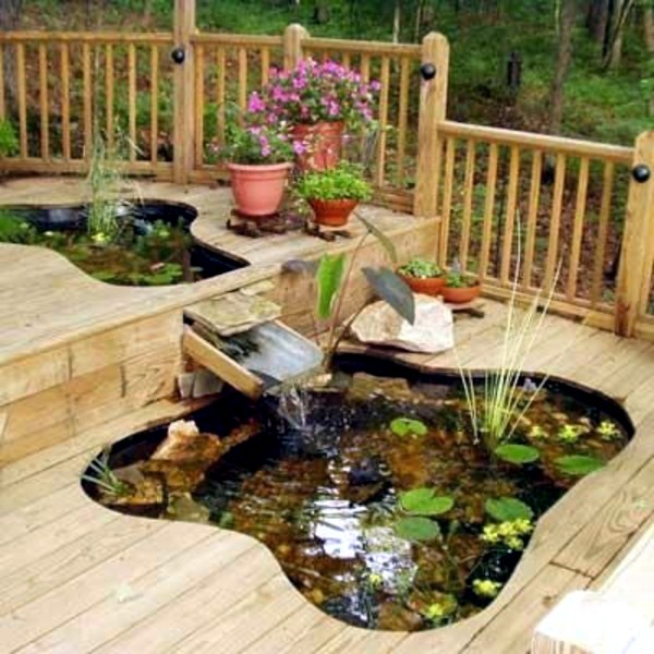 Creating a garden pond and create a green oasis