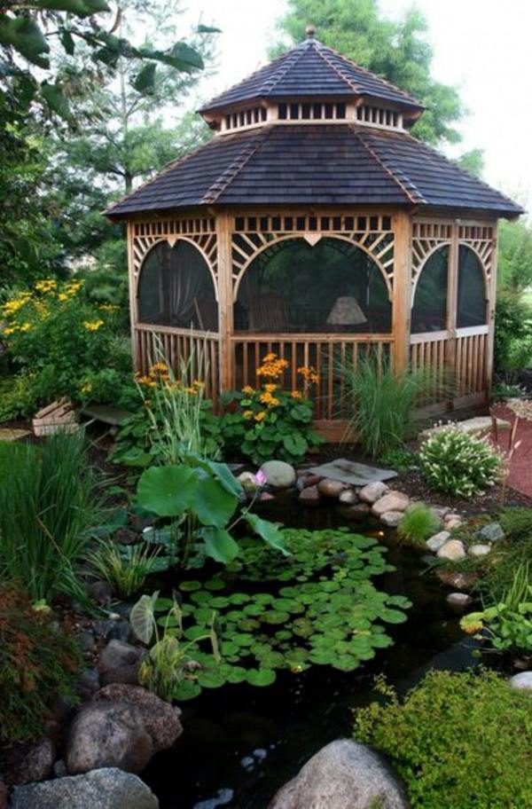 Creating a garden pond and create a green oasis