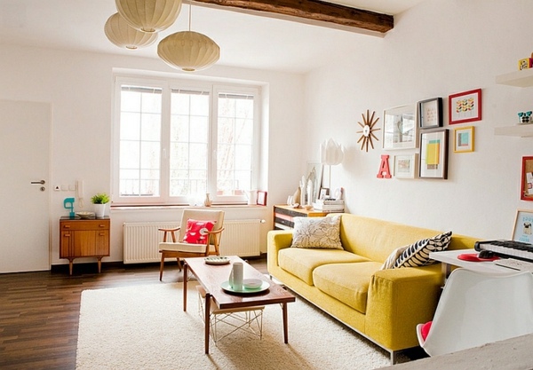 Decorating ideas for modern side tables made of wood and metal