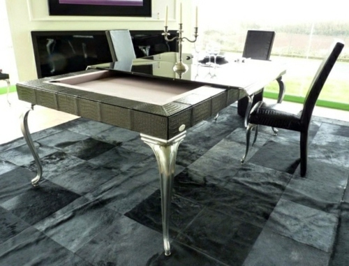 Funny furnishing ideas - billiard table suitable for small spaces
