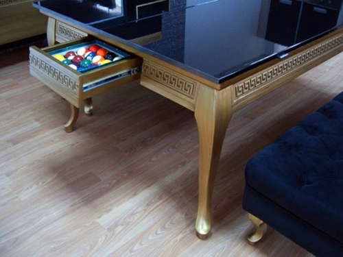 Funny furnishing ideas - billiard table suitable for small spaces