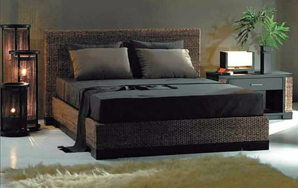 30 Rattanbetten in the bedroom - why not? 30 Rattanbetten in the bedroom - why not?