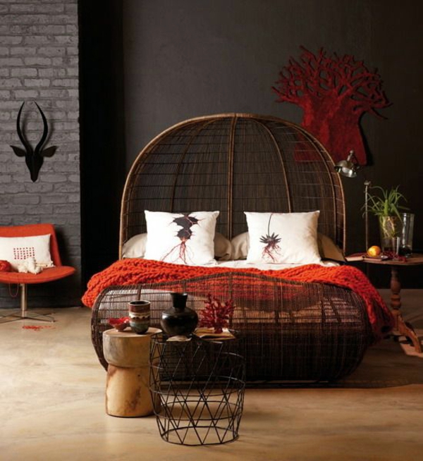 30 Rattanbetten in the bedroom - why not? 30 Rattanbetten in the bedroom - why not?