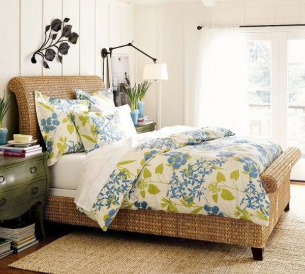30 Rattanbetten in the bedroom - why not? 30 Rattanbetten in the bedroom - why not?
