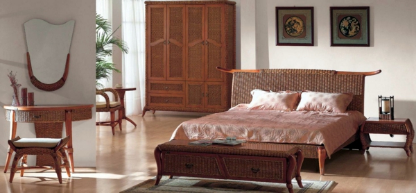 30 Rattanbetten in the bedroom - why not? 30 Rattanbetten in the bedroom - why not?
