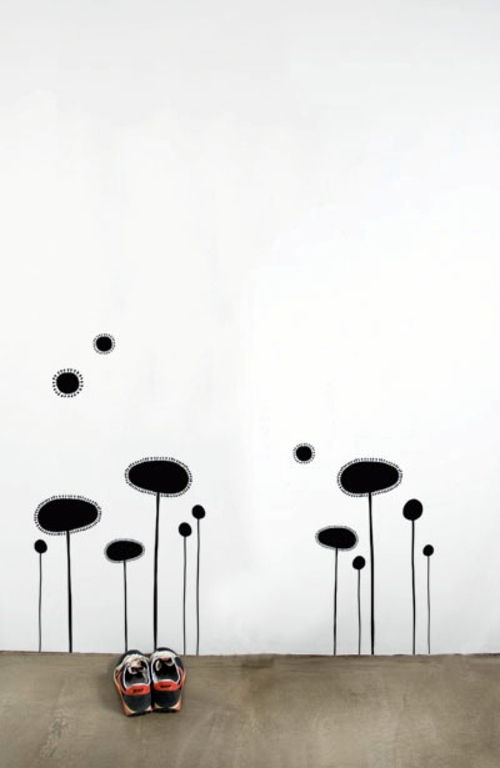 Wall Decoration with Wall Decal - 70 beautiful ideas and designs