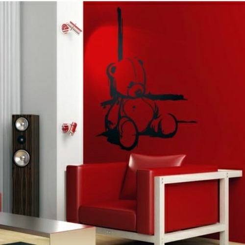 Wall Decoration with Wall Decal - 70 beautiful ideas and designs