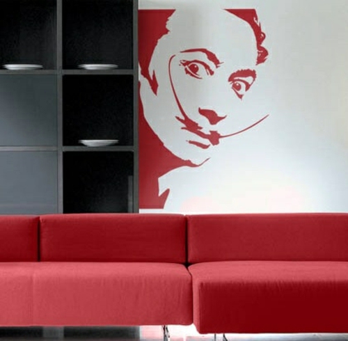 Wall Decoration with Wall Decal - 70 beautiful ideas and designs