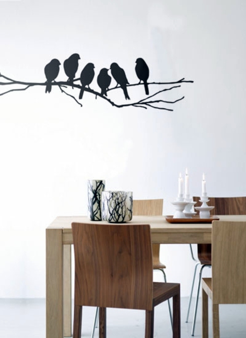 Wall Decoration with Wall Decal - 70 beautiful ideas and designs
