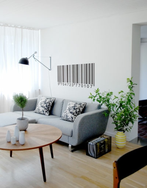 Wall Decoration with Wall Decal - 70 beautiful ideas and designs