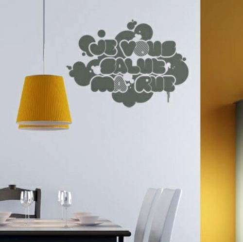 Wall Decoration with Wall Decal - 70 beautiful ideas and designs
