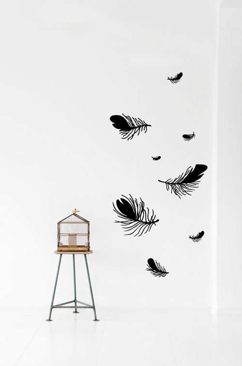 Wall Decoration with Wall Decal - 70 beautiful ideas and designs