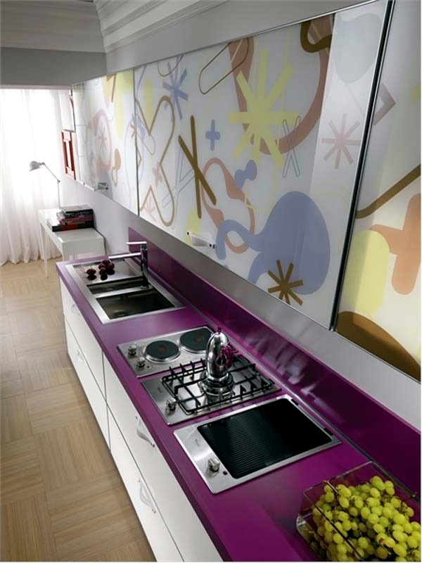 Wonderful modern kitchens furniture made of glass by Scavolini Wonderful modern kitchens furniture made of glass by Scavolini