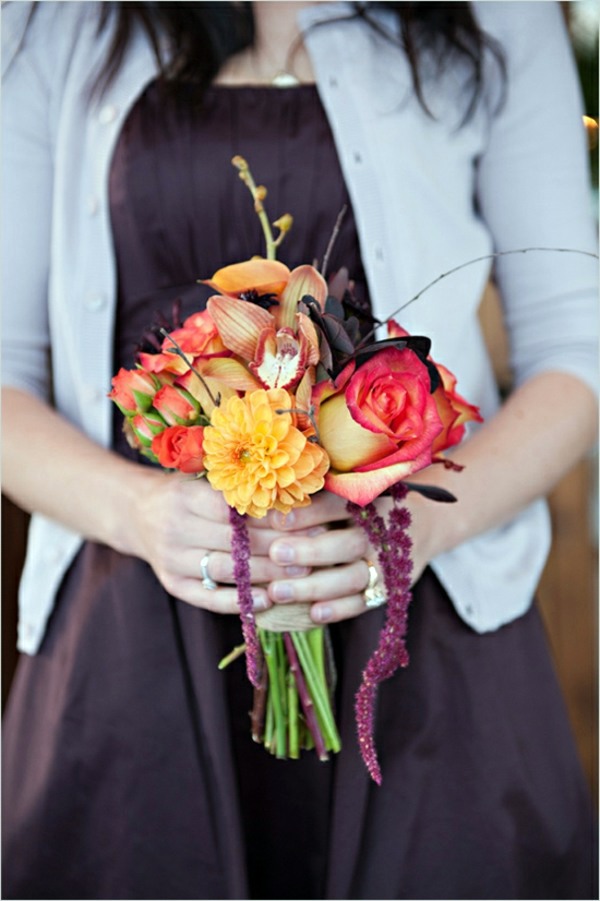 Amazing bridal bouquet ideas in autumn