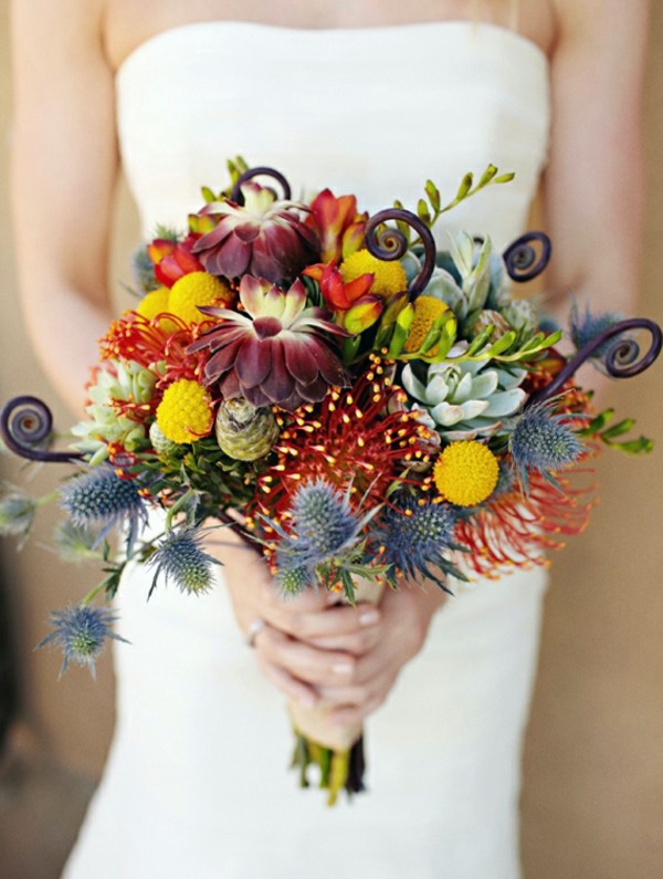 Amazing bridal bouquet ideas in autumn