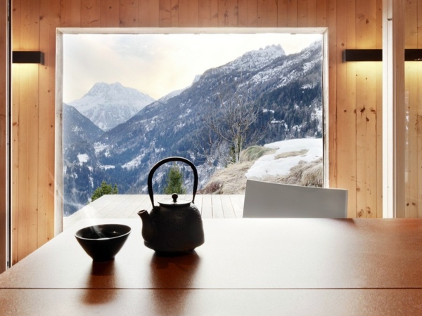 Elegant mountain hut in Switzerland
