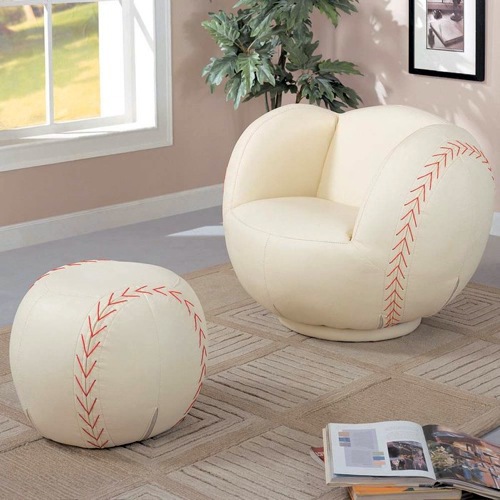 Unique upholstery chair for sports lovers - Ideas for Kids Room Interior