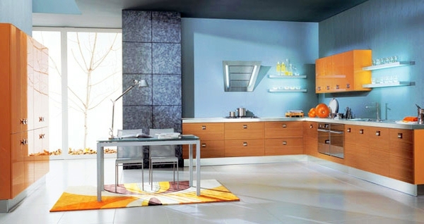 Wall design for kitchen - furnishing solutions for every taste
