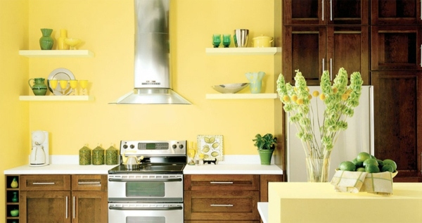 Wall design for kitchen - furnishing solutions for every taste
