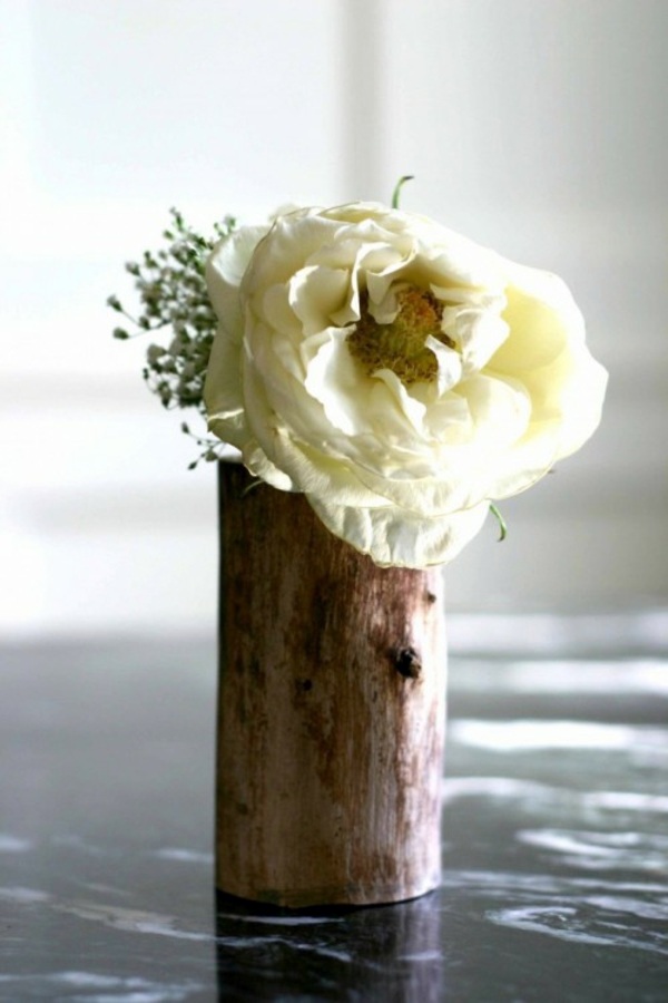 21 cool decoration ideas tree stump vases make yourself Avso