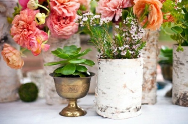 21 cool decoration ideas - tree stump vases make yourself 21 cool decoration ideas - tree stump vases make yourself