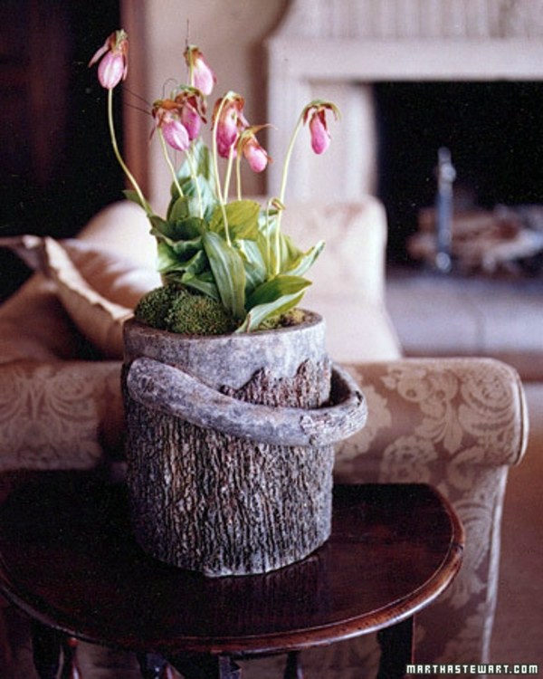 21 cool decoration ideas - tree stump vases make yourself 21 cool decoration ideas - tree stump vases make yourself
